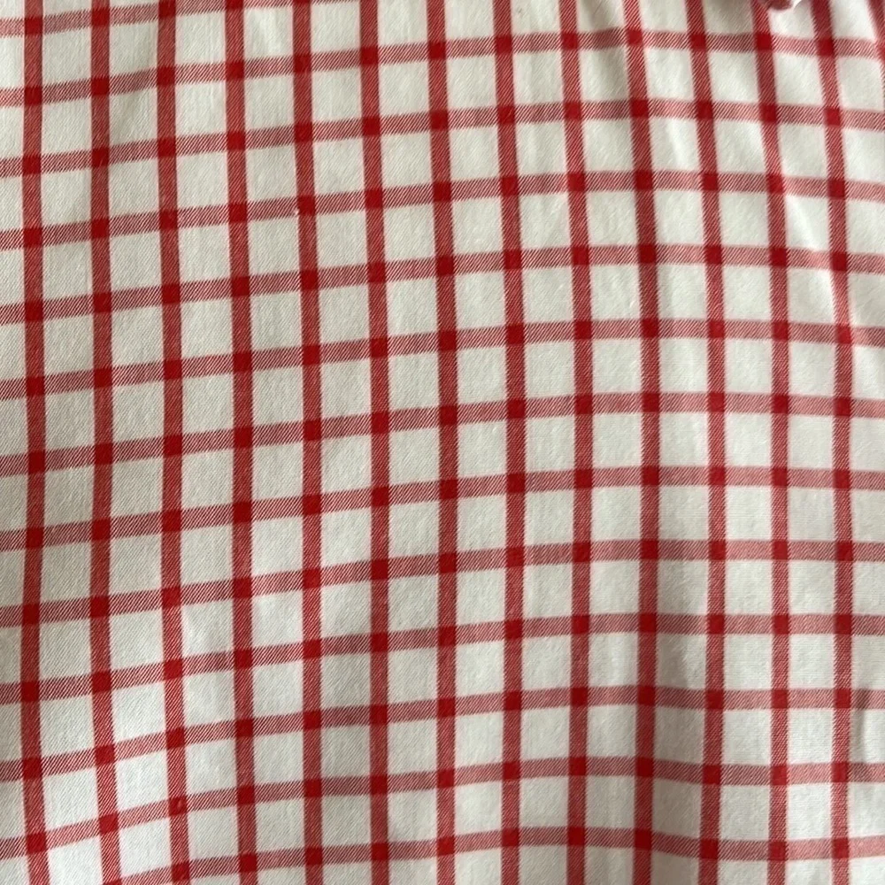 J. Crew Light Weight Shirt 100% Cotton Red Checked M